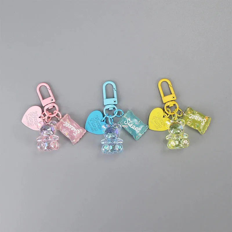 Kawaii Heart Bear Keychain 🐻💖 | Cute Candy-Inspired Accessory for Friends & Lovers 🎀✨