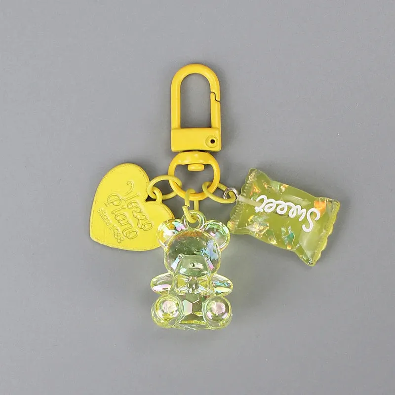 Kawaii Heart Bear Keychain 🐻💖 | Cute Candy-Inspired Accessory for Friends & Lovers 🎀✨
