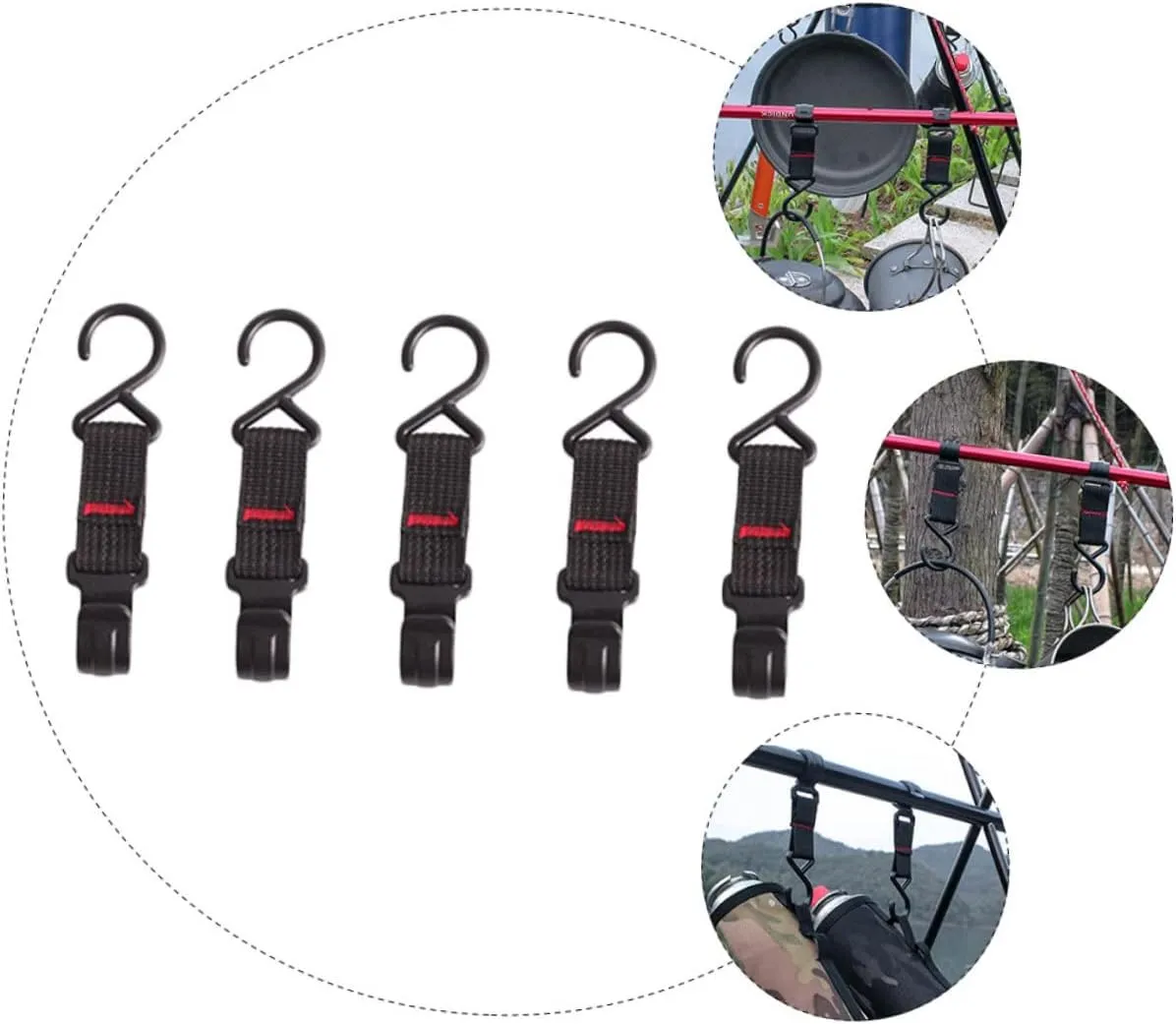 KESYOO Shelf Hook Hooks Outdoor Camping Hook Hanger Pole Storage Hook Rack Movable Camping Hook Camping Hook
