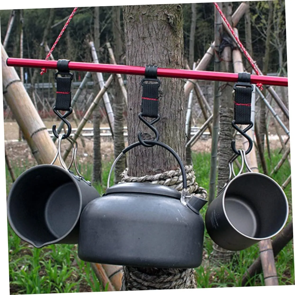 KESYOO Shelf Hook Hooks Outdoor Camping Hook Hanger Pole Storage Hook Rack Movable Camping Hook Camping Hook