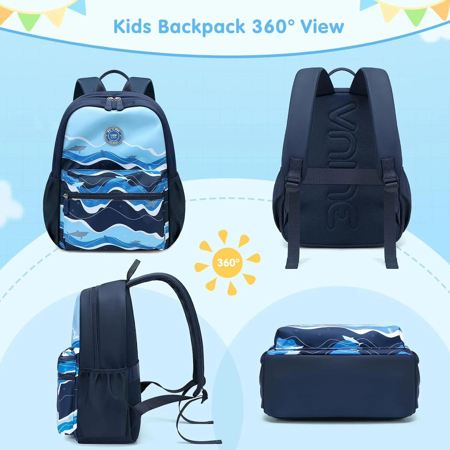 Kids Backpack for Girls Boys Preschool School Bookbags Toddler Little Bags Travel Daypack Lightweight Elementary Backpack Waterproof Backpacks