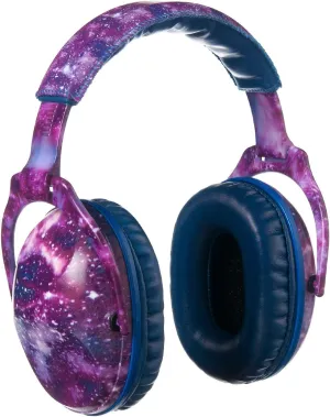 Kids Noise Cancelling Headphones,25dB NRR Hearing Protection,Noise Reduction,Sound Proof for Kids,Toddler Earmuffs for Concert,Airplane,Autism,Monster Jam,Travel,School(Blue-Nebula)