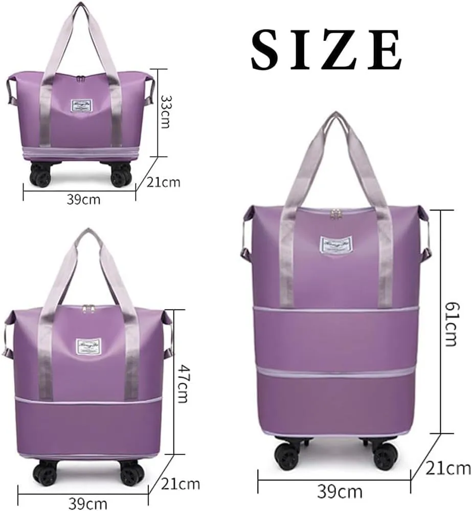Kulken Pepepo Beentetravel Bag With Wheels,Large Capacity Travel Bag -Universal Wheel Removable,2025 New Large Capacity Travel Bag, Universal Wheel Removable (Blue)