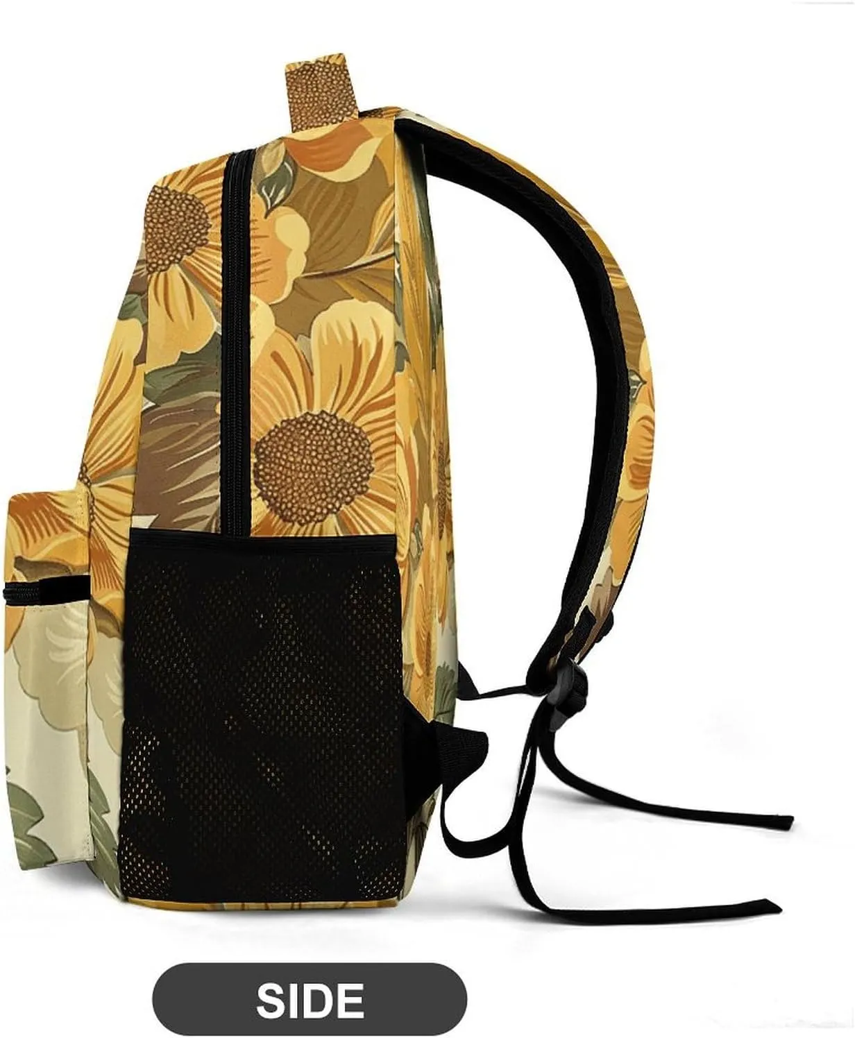 Laptop Backpack for Travel Daypack Computer Bag Work Large Flowers And Leaves Back Pack Nurse Bag for Hiking