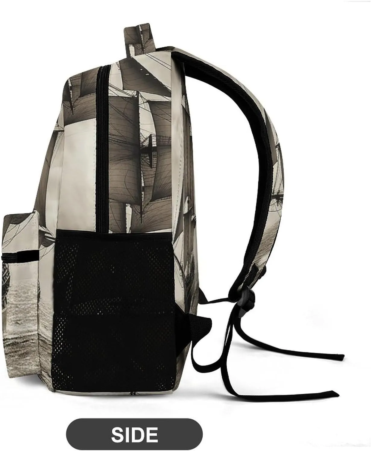 Laptop Backpack for Travel Daypack Computer Bag Work Nautical Sailing Pirate Theme Back Pack Nurse Bag for Hiking