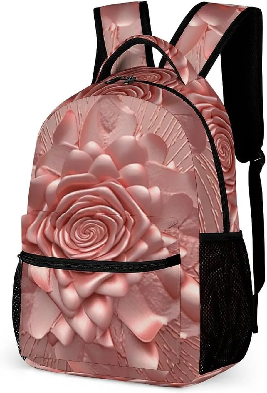 Laptop Backpack for Travel Daypack Computer Bag Work Rose Back Pack Nurse Bag for Hiking