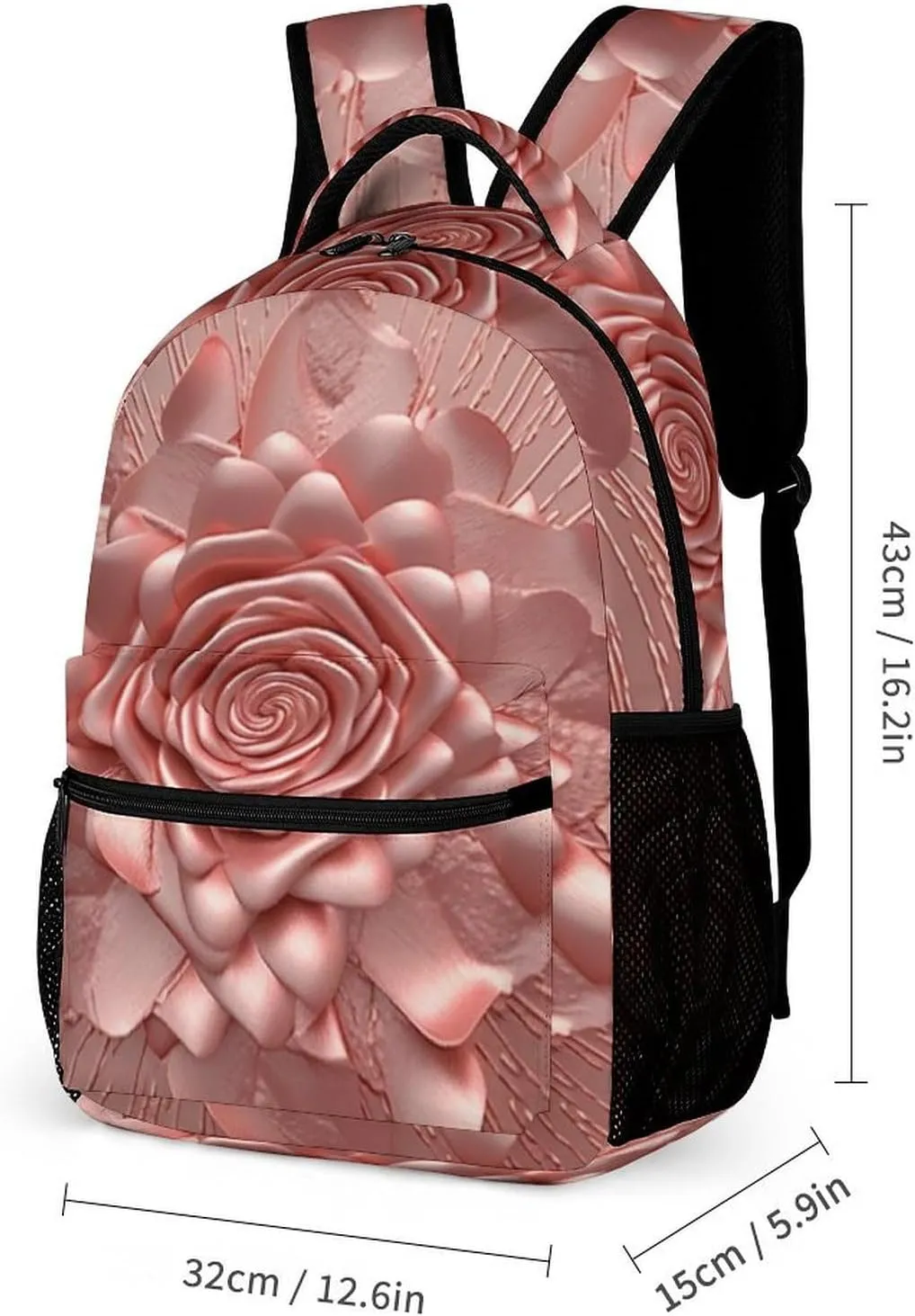Laptop Backpack for Travel Daypack Computer Bag Work Rose Back Pack Nurse Bag for Hiking