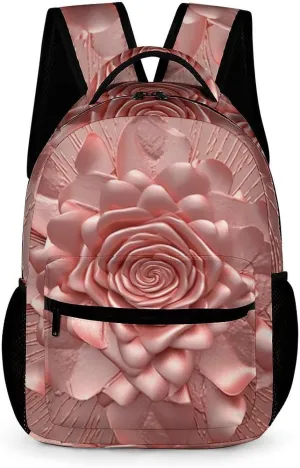 Laptop Backpack for Travel Daypack Computer Bag Work Rose Back Pack Nurse Bag for Hiking