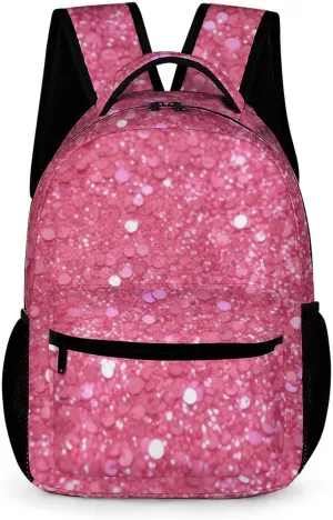 Laptop Backpack for Travel Daypack Computer Bag Work Sparkling Glitter Back Pack Nurse Bag for Hiking