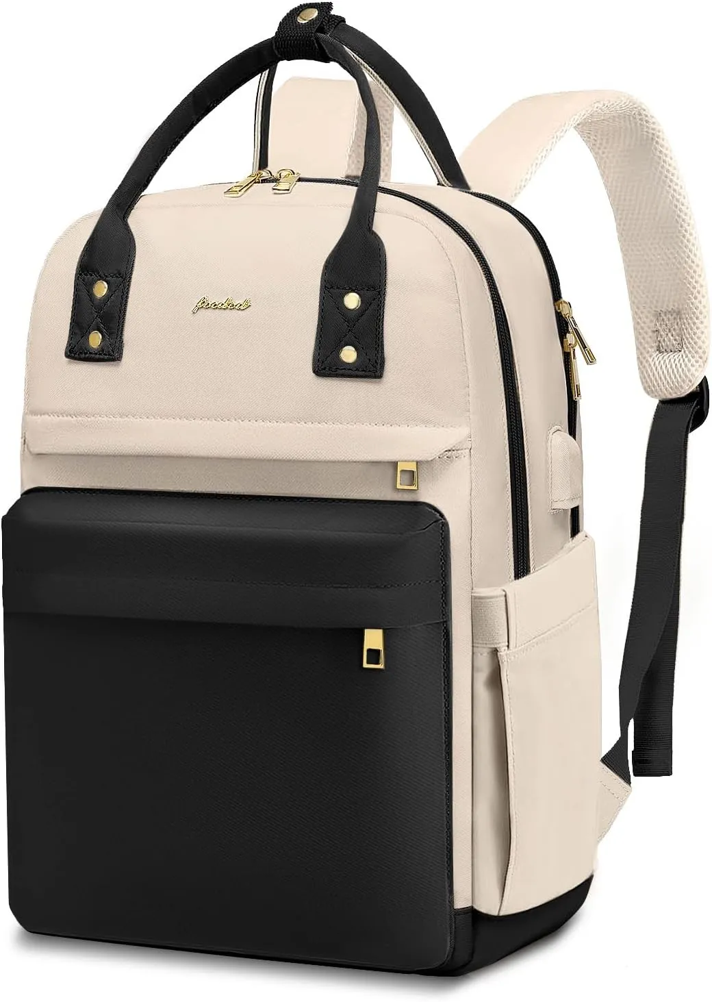 Laptop Backpack for Women Bag - College Bookbag Business Computer Backpack 15.6 inch Waterproof Work Travel Backpack with USB Charger Anti-theft Casual Cute Backpacks for Nurse Teacher Gift