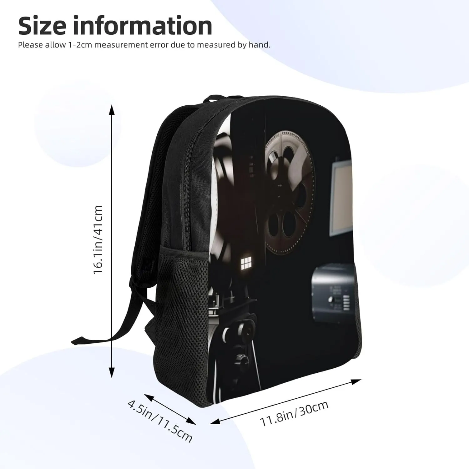 Laptop Backpack for Women Men Carry-on Backpack Projector Film Daypack Lightweight Travel Shoulder Bags