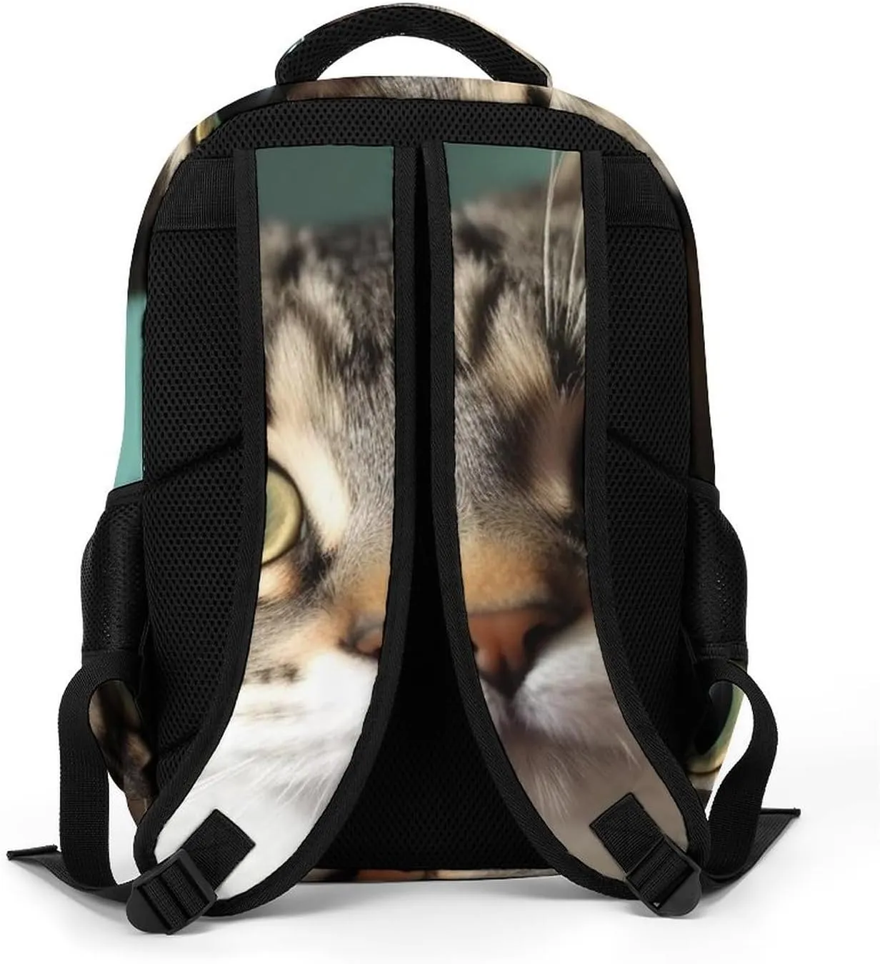 Laptop Backpack for Women Men Daypack Waterproof A Curious Cat Computer Bag Business Work Bag for Travel