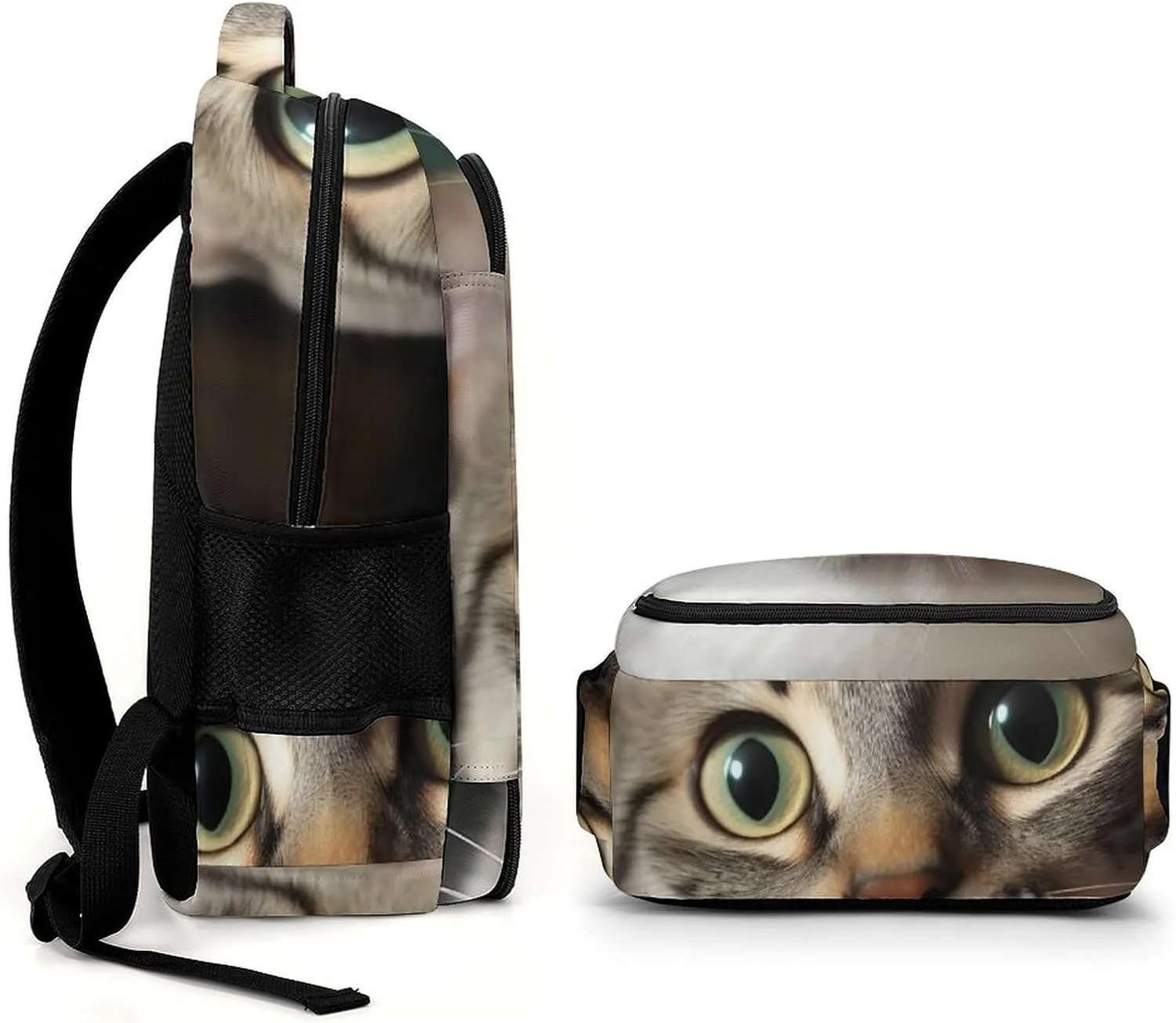 Laptop Backpack for Women Men Daypack Waterproof A Curious Cat Computer Bag Business Work Bag for Travel