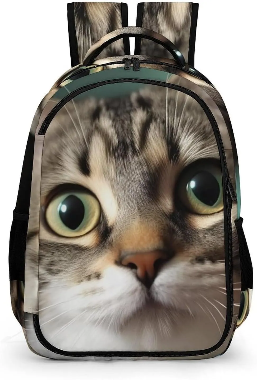 Laptop Backpack for Women Men Daypack Waterproof A Curious Cat Computer Bag Business Work Bag for Travel