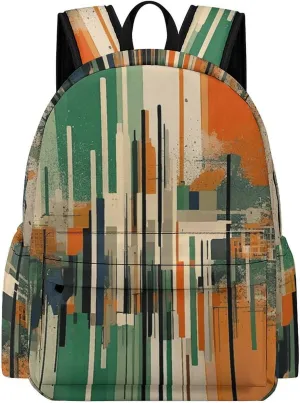 Laptop Backpack for Women Men Daypack Waterproof Complex Patterns Computer Bag Business Work Bag for Travel