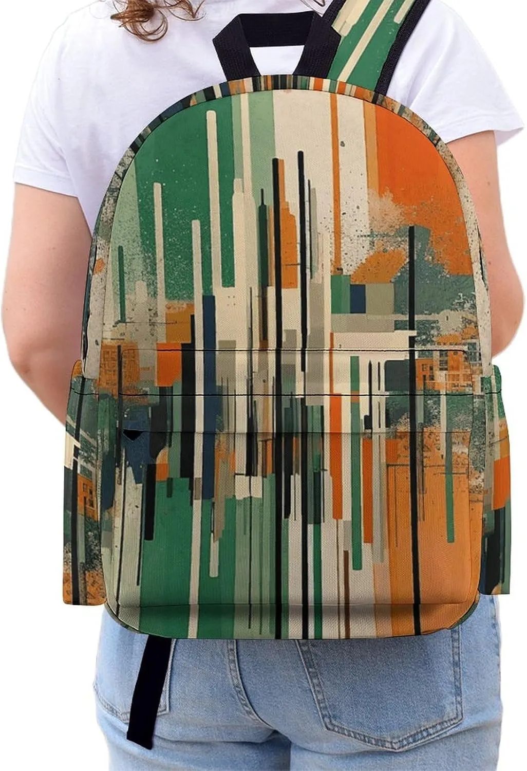 Laptop Backpack for Women Men Daypack Waterproof Complex Patterns Computer Bag Business Work Bag for Travel