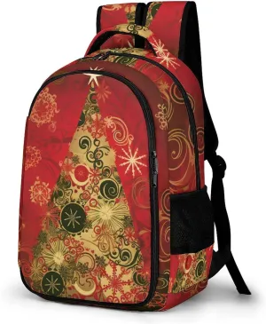 Laptop Backpack for Women Men Daypack Waterproof Merry Christmas Computer Bag Business Work Bag for Travel