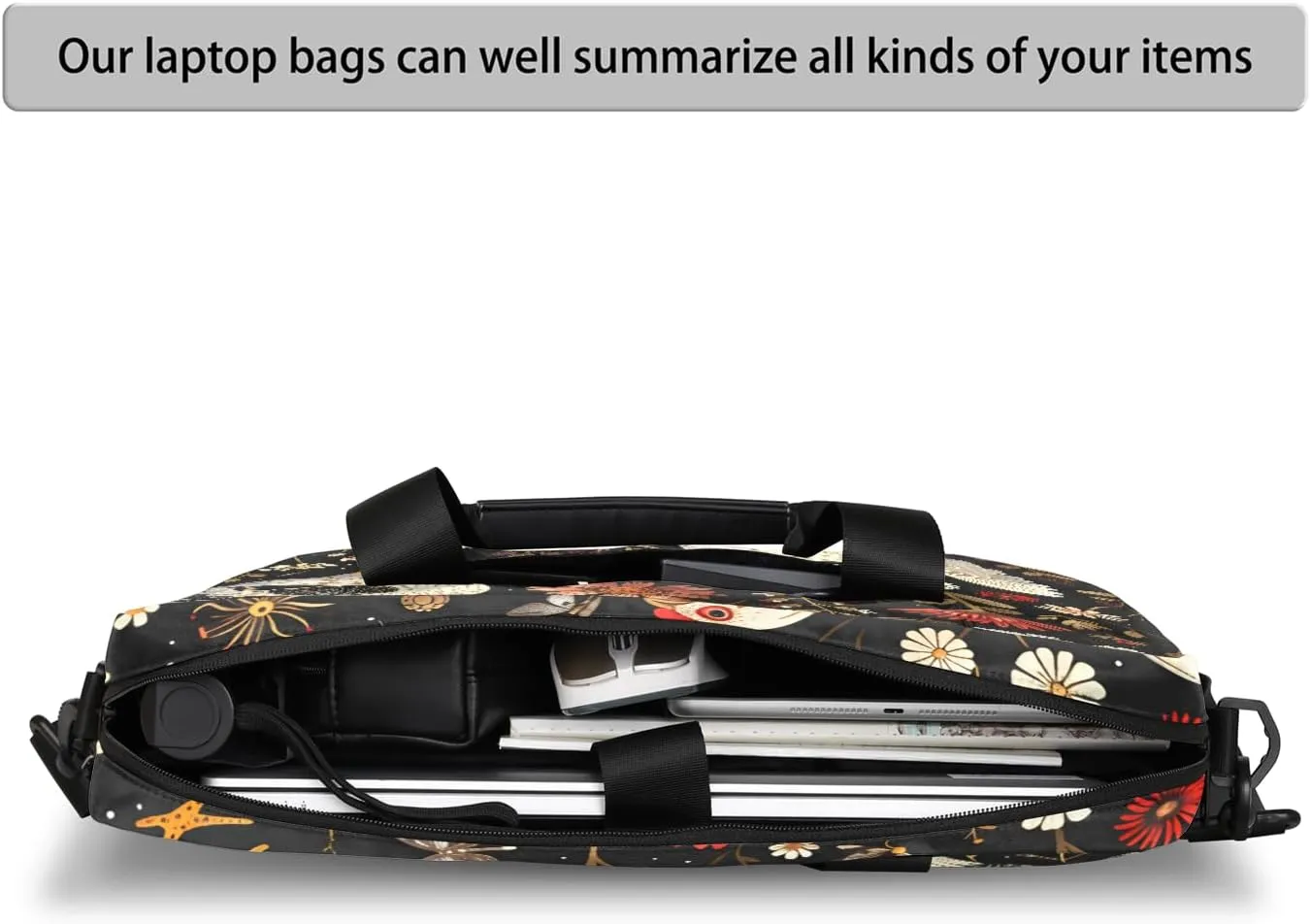 Laptop Bag 15.6 Inch Laptop Sleeve Case with Shoulder Straps Computer Slim Briefcase for Men and Women