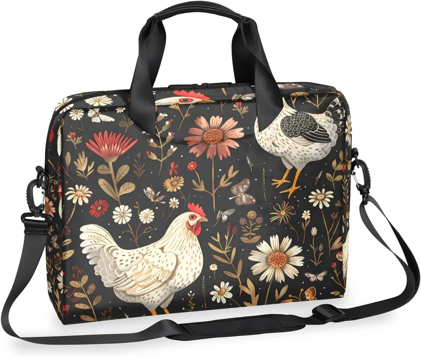 Laptop Bag 15.6 Inch Laptop Sleeve Case with Shoulder Straps Computer Slim Briefcase for Men and Women
