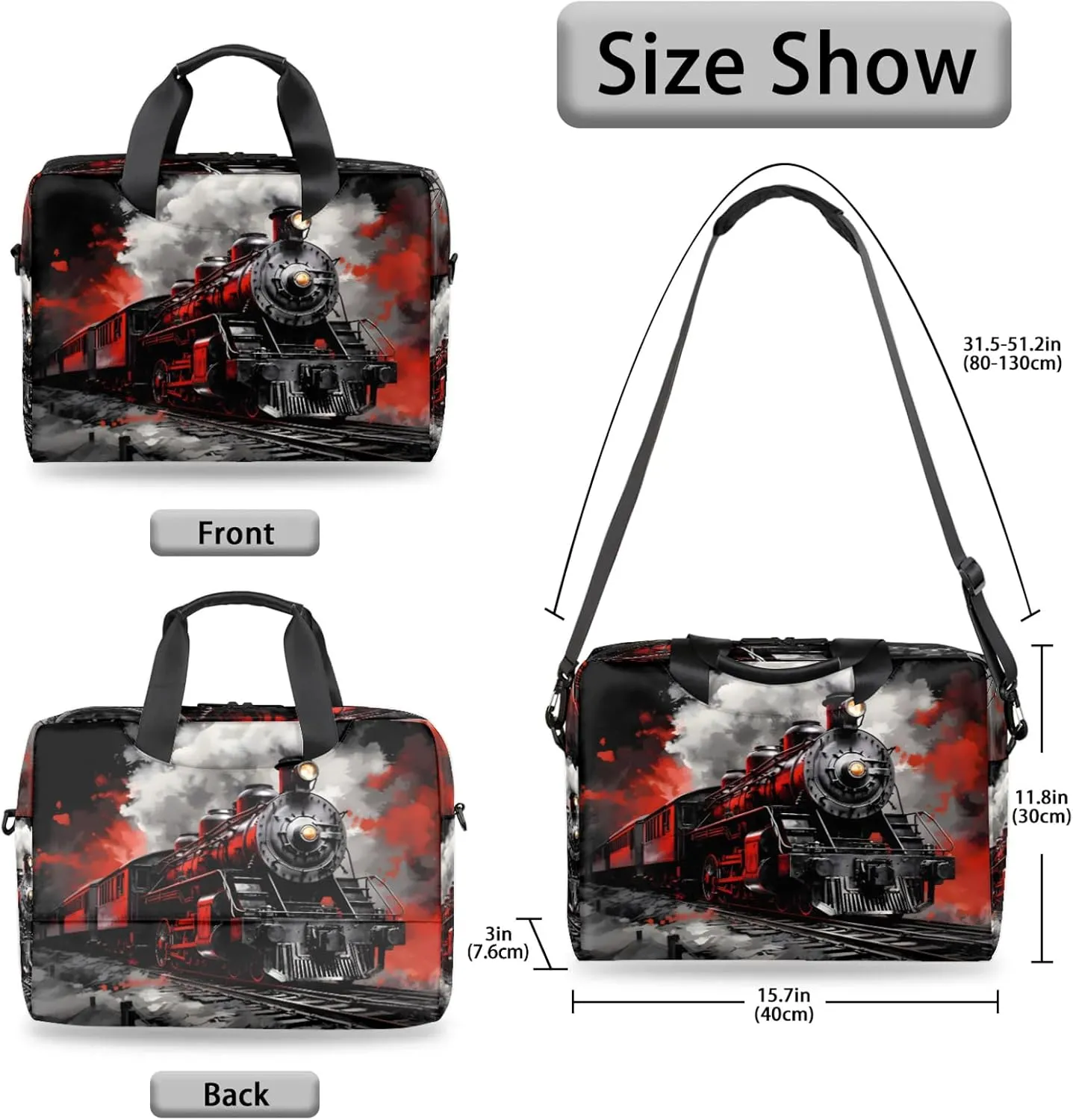 Laptop Bag 15.6 Inch Laptop Sleeve Case with Shoulder Straps Computer Slim Briefcase for Men and Women