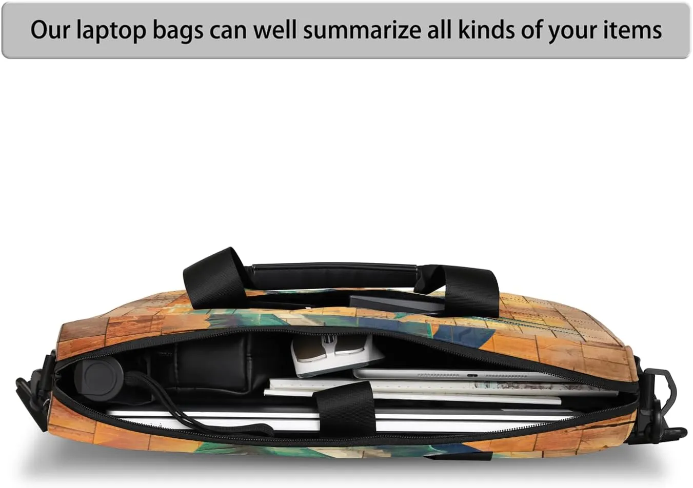 Laptop Bag 15.6 Inch Laptop Sleeve Case with Shoulder Straps Computer Slim Briefcase for Men and Women