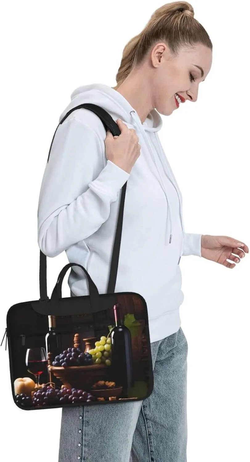 Laptop Bag fit,Skull and US Flag Laptop Briefcase, Suitable for Office School Travel