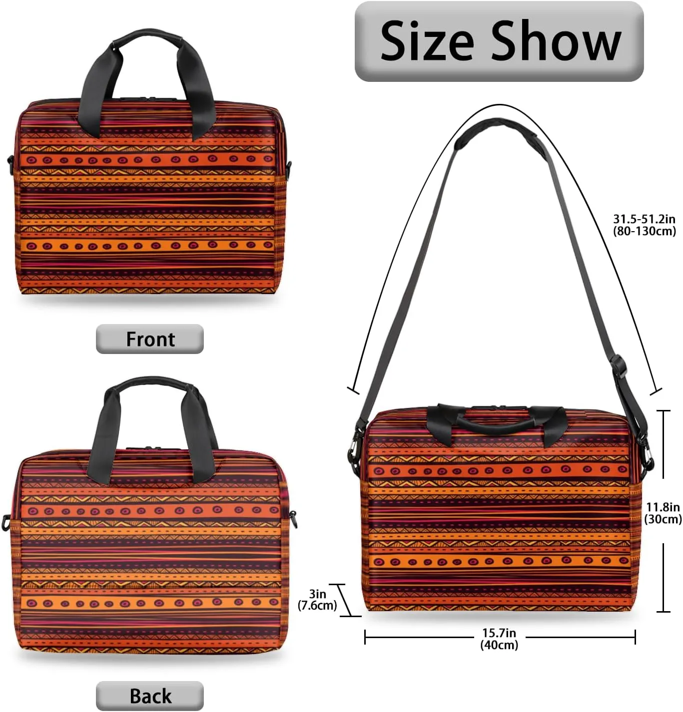 Laptop Shoulder Bag 14 15 15.6 inch Computer Bags Travel Offices Work Carrying Handbag Briefcase
