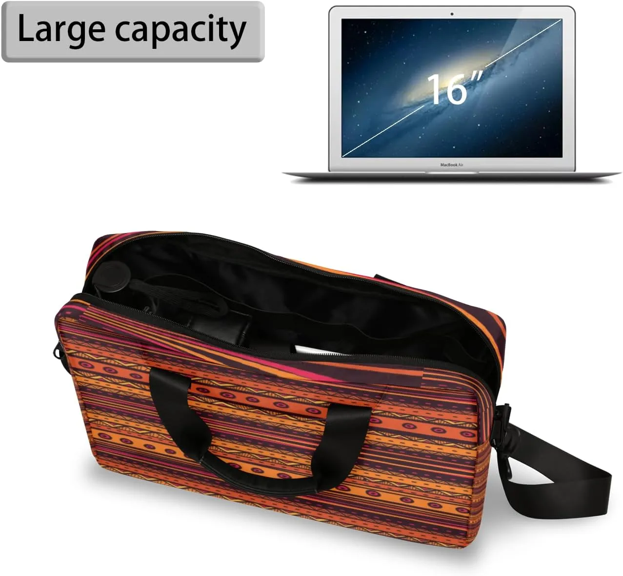 Laptop Shoulder Bag 14 15 15.6 inch Computer Bags Travel Offices Work Carrying Handbag Briefcase