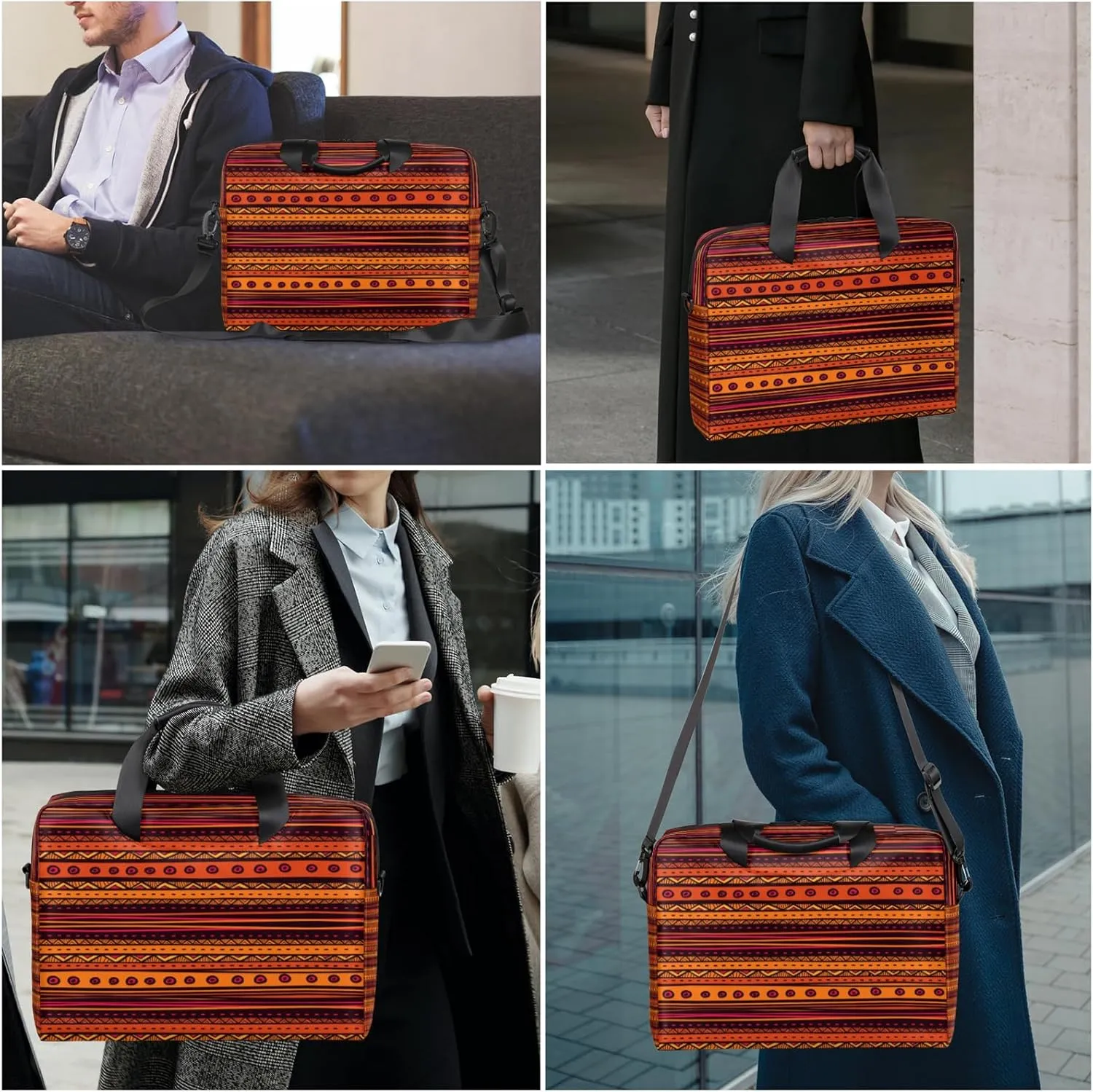 Laptop Shoulder Bag 14 15 15.6 inch Computer Bags Travel Offices Work Carrying Handbag Briefcase