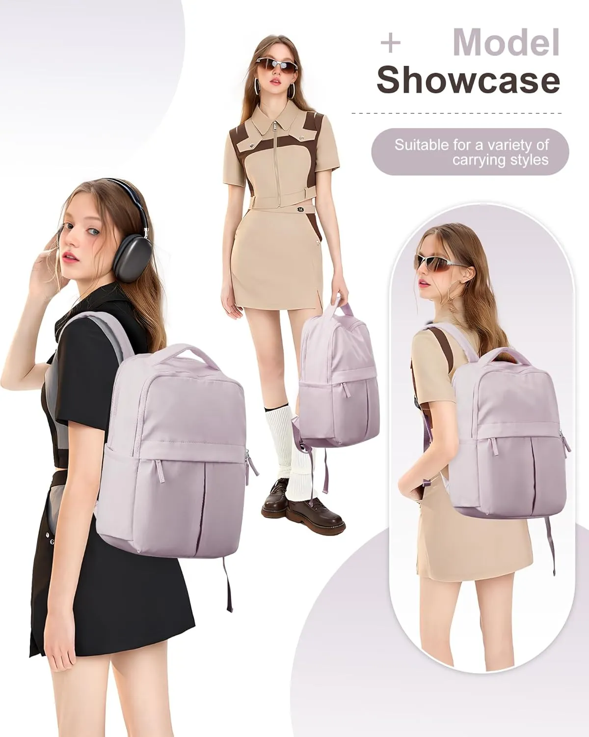 Large Travel Backpack For Women Laptop Backpack Carry On Backpack For Airplanes College Backpacks For Women Men Waterproof Gym Work Backpack For Travel Purple
