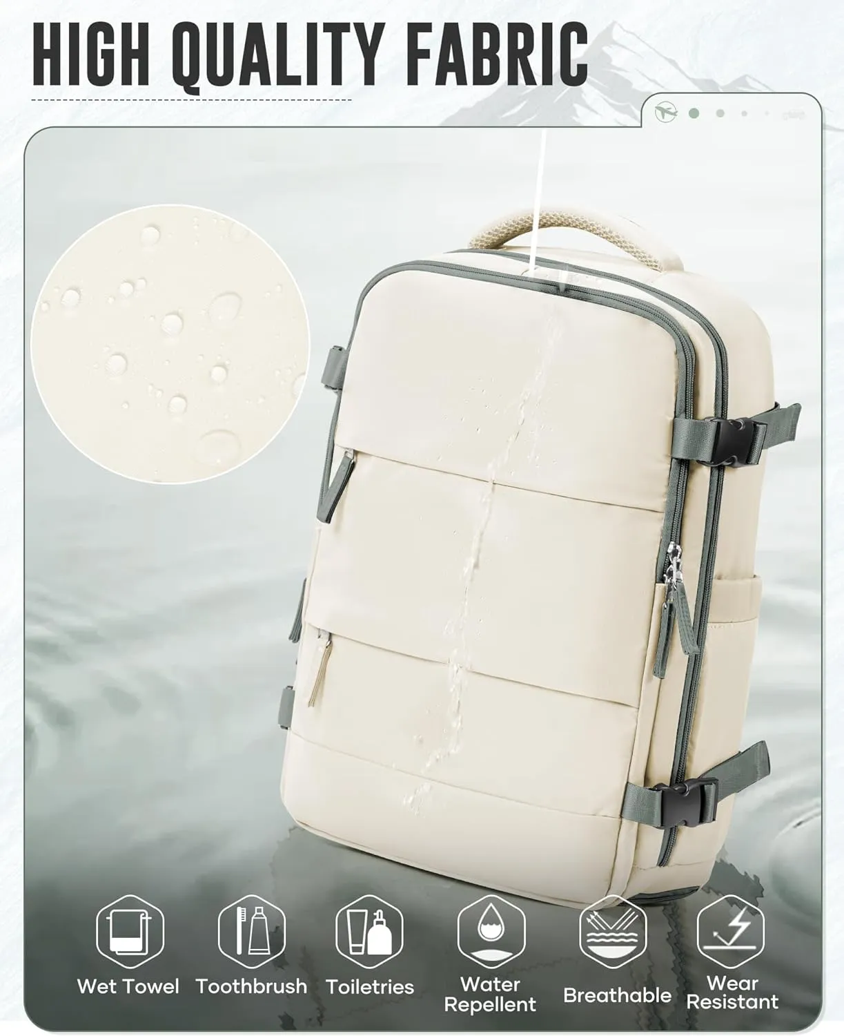 Large Vacuum Backpack Travel with Pump, Waterproof Compression Backpack, Airback Personal Item Carry on Backpacks, Vacpack Compression Bags for Seal, Business Travel Backpacks for Women Men