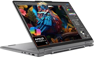 Lenovo Yoga 7 7i 2-in-1 Business Laptop (14" FHD  Touchscreen, AMD Ryzen 7 8840HS (> Intel i7-1355U), 16GB RAM, 1TB SSD) for Creator, Designer, Backlit, Fingerprint, 1080p Webcam, Win 11 Pro
