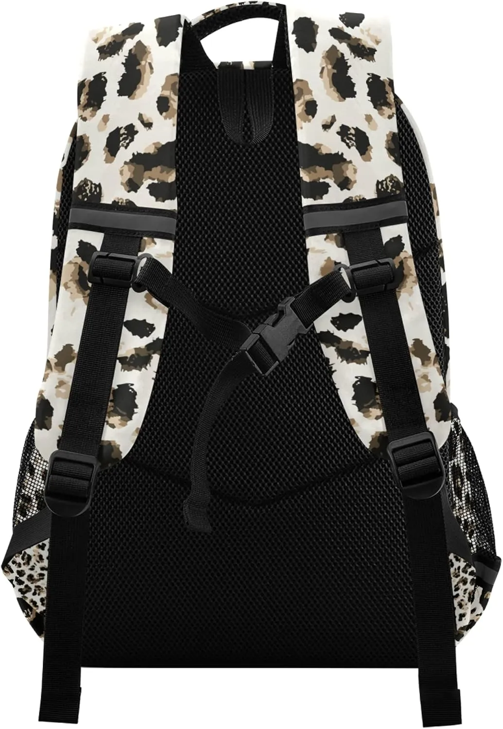 Leopard Print Backpacks Laptop School Book Bag Lightweight Animal Daypack for Men Women Teens Kids