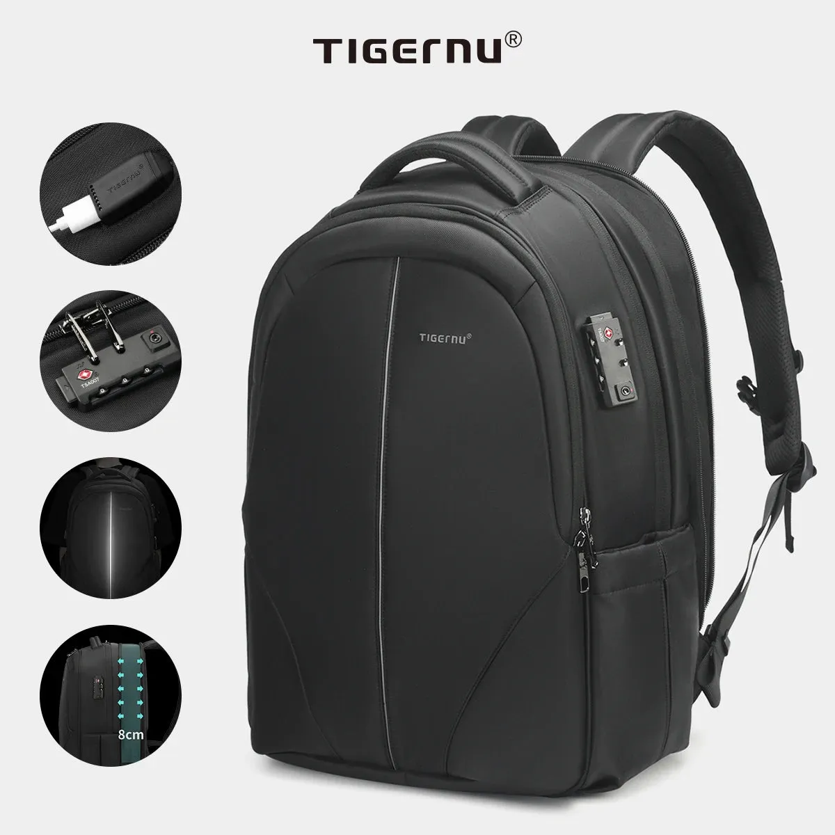 Lifetime Warranty Backpack For Men TSA Anti Theft Bag 15.6inch Laptop Backpack Men Travel Backpacks Schoolbag Male Backpacks Bag