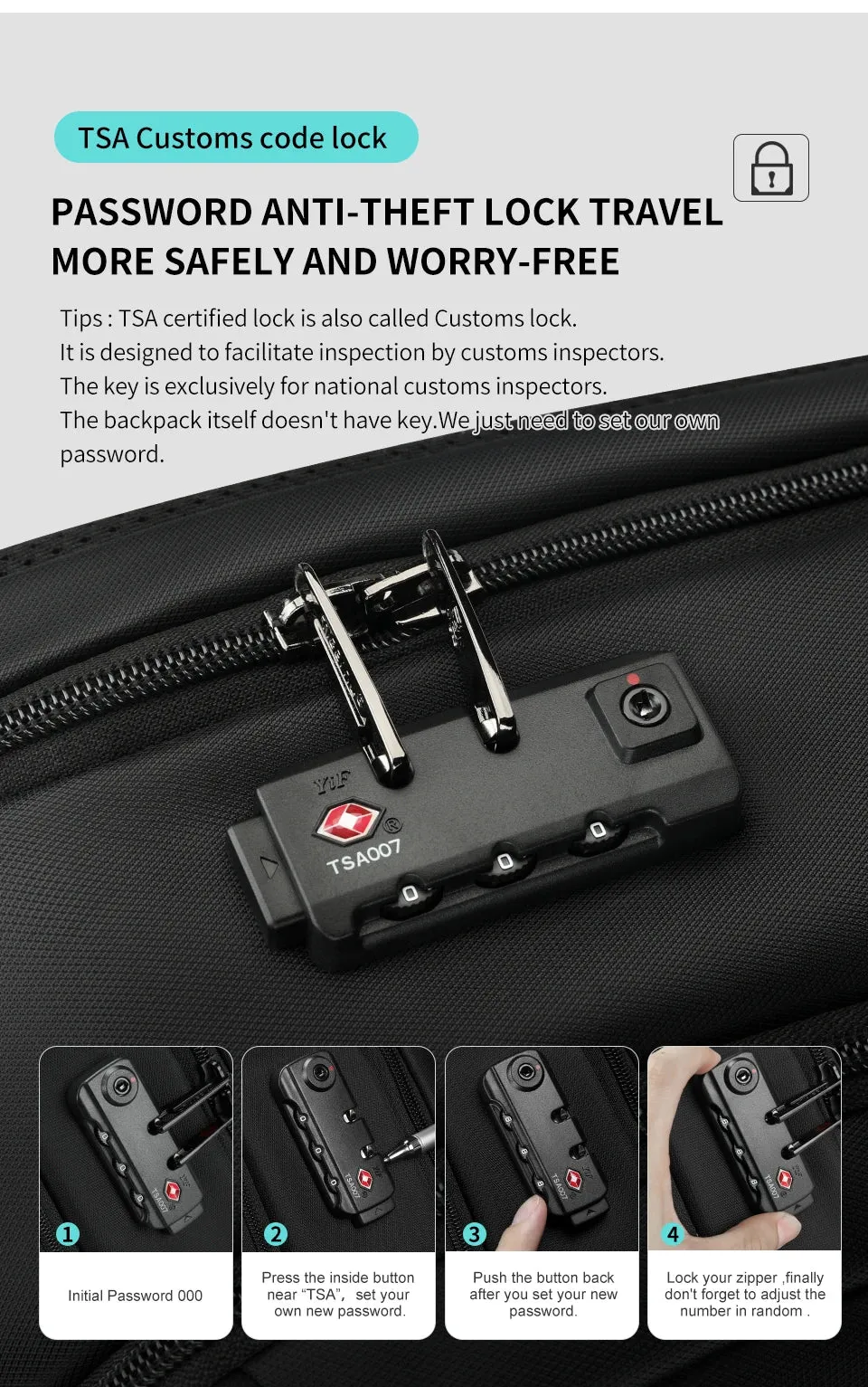 Lifetime Warranty Backpack For Men TSA Anti Theft Bag 15.6inch Laptop Backpack Men Travel Backpacks Schoolbag Male Backpacks Bag