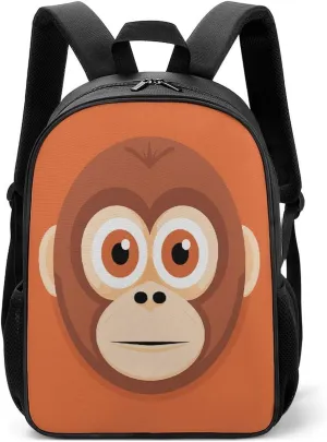 Lightweight Backpacks Cute Travel Bag Durable Big Face Monkey Printing Small Travel Backpack For Women & Men