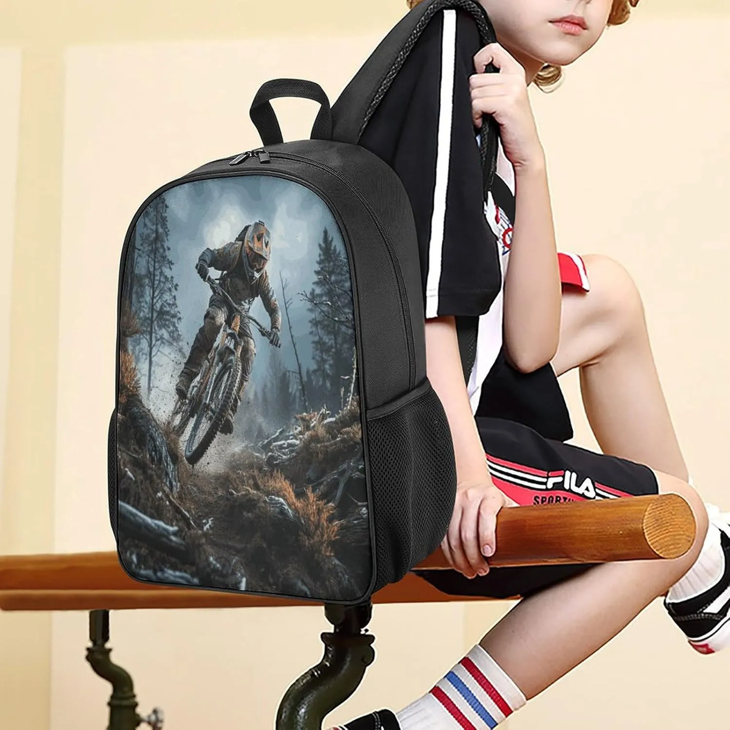 Lightweight Backpacks Cute Travel Bag Durable Cycling Tournament Printing Small Travel Backpack For Women & Men