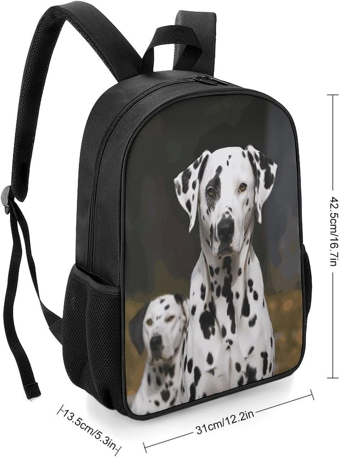Lightweight Backpacks Cute Travel Bag Durable Dalmatian Dog Printing Small Travel Backpack For Women & Men