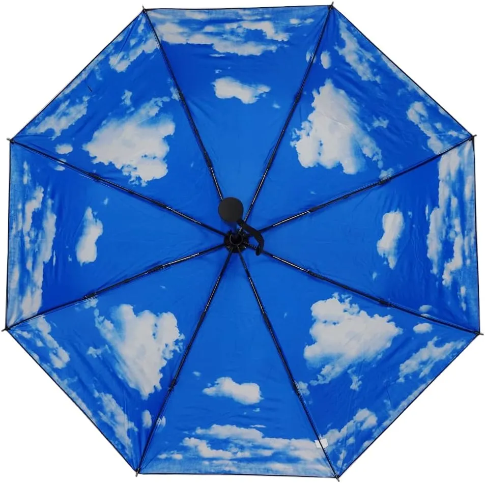 LLanxiry Compact Travel Umbrella,Windproof Waterproof Stick Umbrella Anti-UV Protection Golf Umbrellas