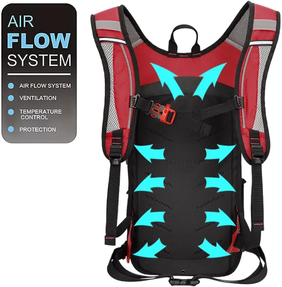 LOCAL LION Cycling Backpack, Small Hiking Backpack, Waterproof Bike Biking Backpacks - Lightweight for Skiing Running 18/25L