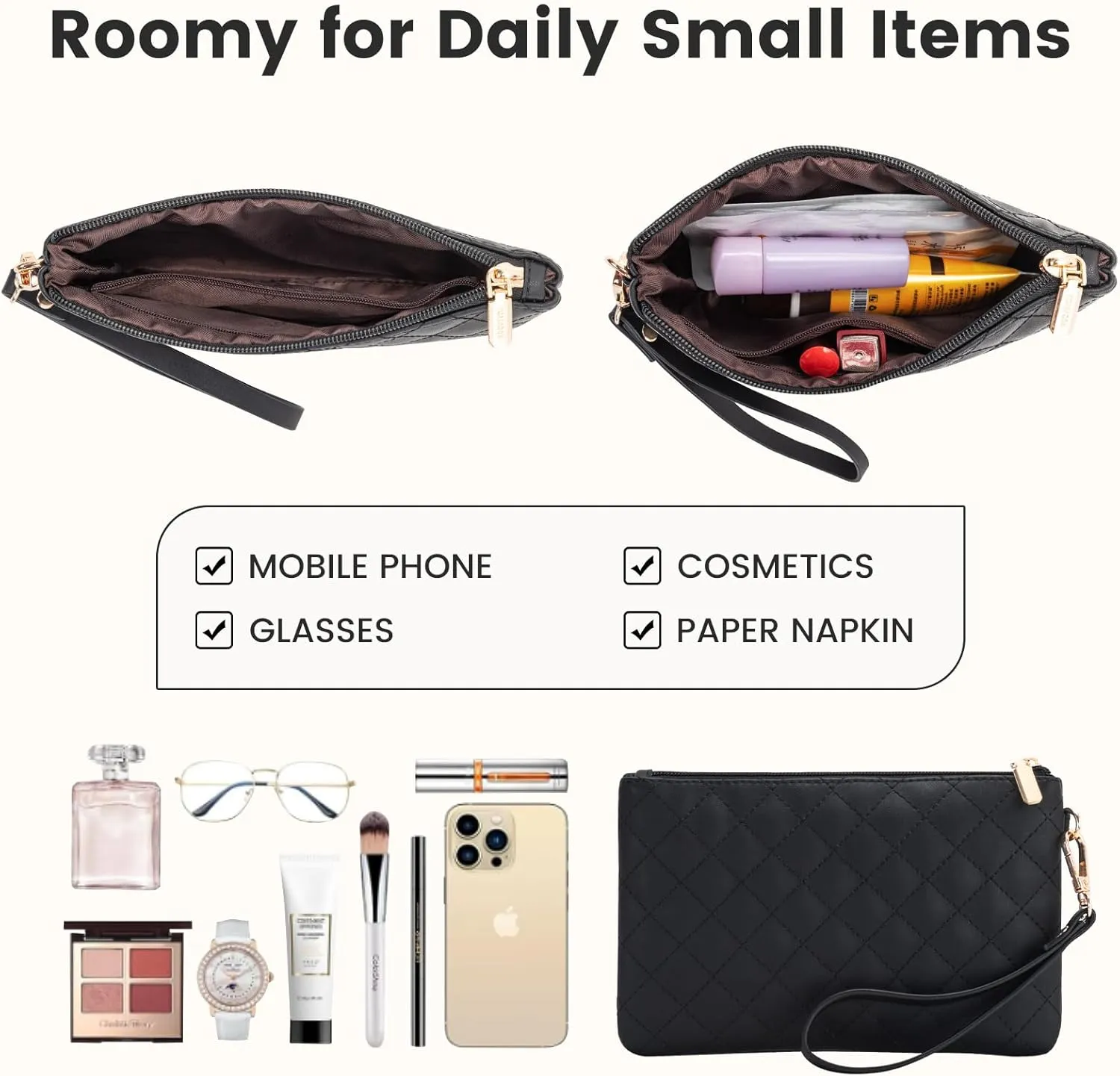 LOVEVOOK Laptop Bag for Women, 15.6 inch Canvas Tote, Large Capacity Work Bag with Clutch Purse, Computer Office Business Briefcase, Casual Handbag for Travel, College, Teacher, School