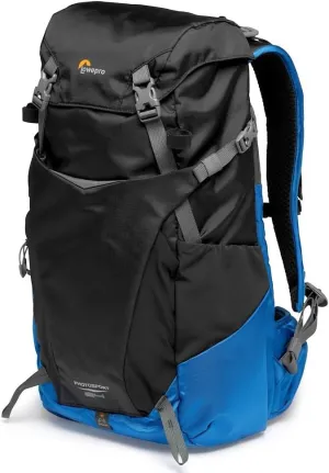 Lowepro PhotoSport BP 24L AW III, Hiking Camera Backpack, with Side Access, with Removable Camera Insert, with Accessory Strap System, Blue and Black, for Mirrorless Compatible with Sony α7