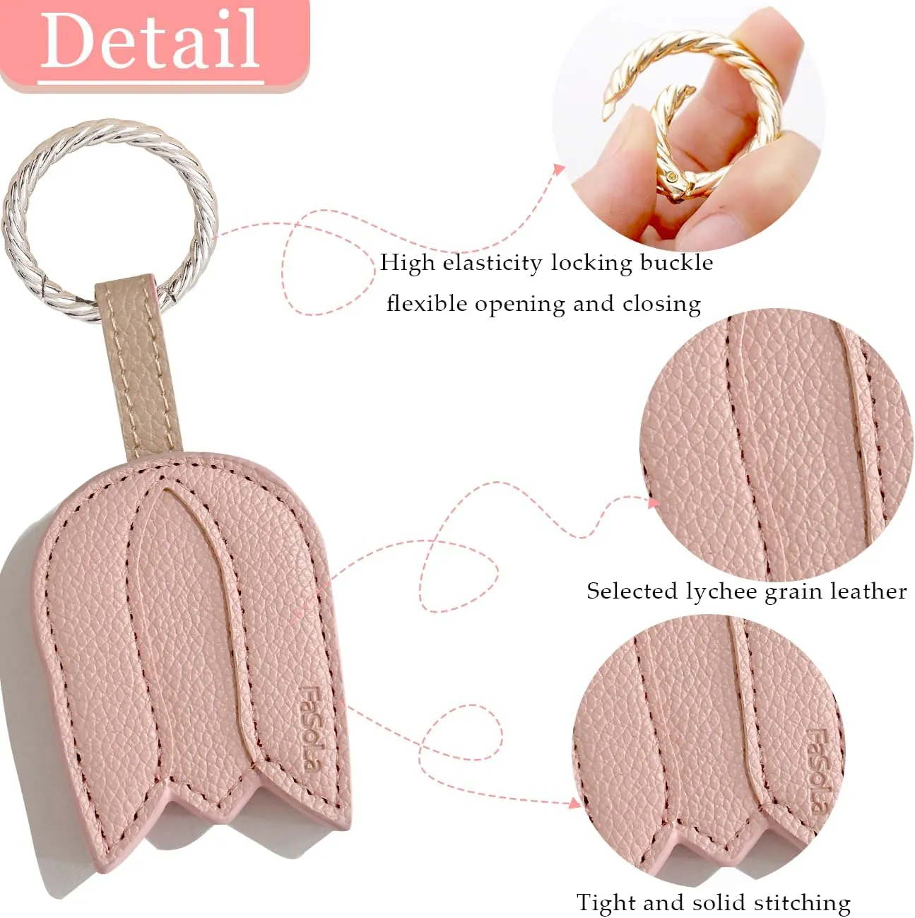 Magnetic Hat Clip for Travel on Bag - Anti-Wind Blowing & Anti-Drop Travel Essential with Alloy Buckle, Premium PU Leather Hat Sunglasses Magnet Clip with Accessory for Baby Stroller