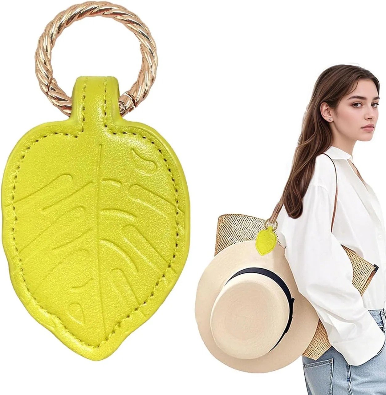 Magnetic Hat Clip for Travel on Bag -Sunglasses Holder for Tote PU Leather Anti-Mark&Anti-wind Vocation Essential Gift Box Set for Women Mom