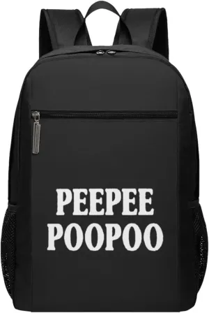 Make Pee Pee Poo Poo Again Travel Laptop Backpack, Business Anti Theft Slim Sturdy Laptops Backpacks, College Computer Bag Gift for Men & Women Fits 17 Inch Notebook,Black