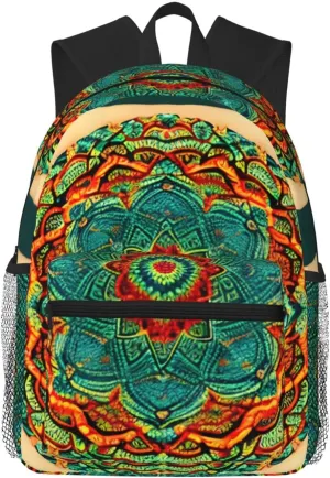 Mandala Backpack Cute Print Bookbag Women Travel Casual Water-resistant Backpack Travel Bag bags