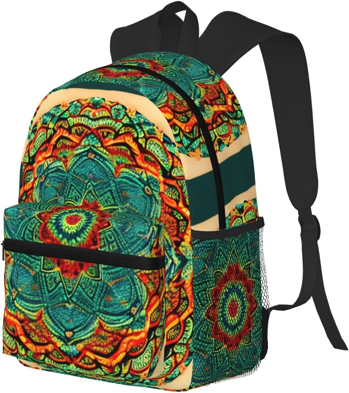 Mandala Backpack Cute Print Bookbag Women Travel Casual Water-resistant Backpack Travel Bag bags