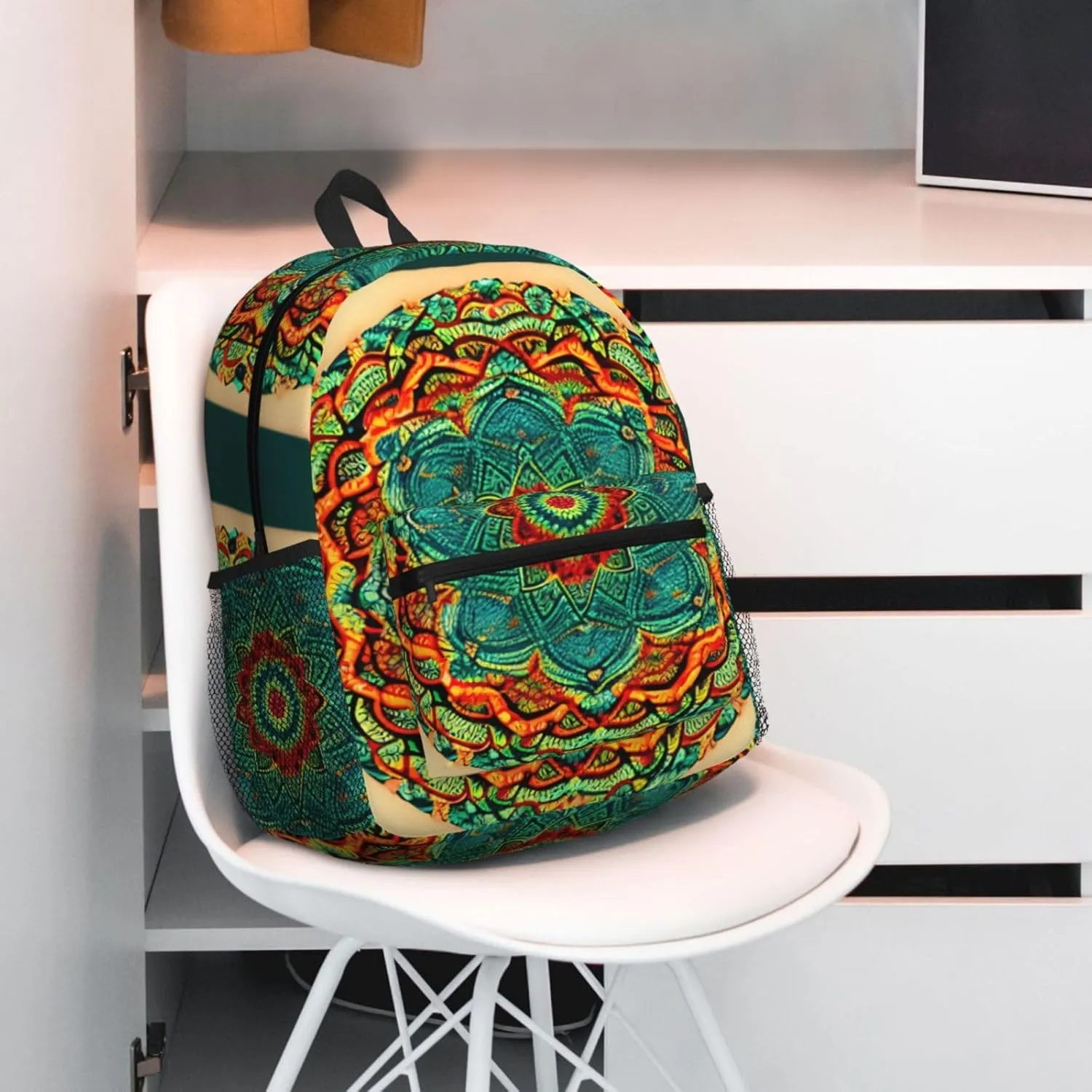 Mandala Backpack Cute Print Bookbag Women Travel Casual Water-resistant Backpack Travel Bag bags
