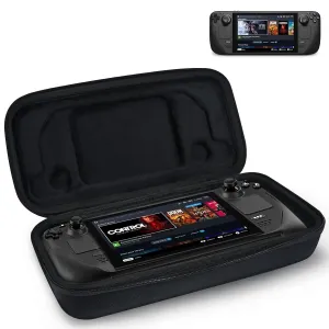 MeloSync Carrying Case Compatible with Steam Deck/Steam Deck OLED, Protective Hard Shell Travel Case for Steam Deck Console & Accessories