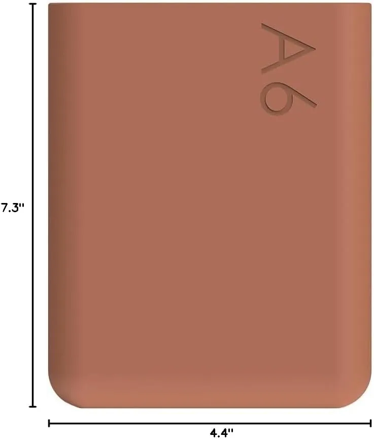 memobottle A6 (Terracotta) Bundle - 12oz (375ml) - Bottle, silicone sleeve & lid | Compact Water Bottle For Bags & Small Pockets | BPA Free Tritan | Modern, Minimalist | For Gym & Work